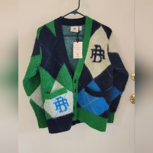 Women's Cardigan - Banana Republic, BR Athletics Argyle Cardigan, XXS